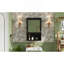 Armoire de rangement de salle de bain murale 20 "avec miroir, rangement mural avec porte, armoire à pharmacie murale à miroir-1205928462