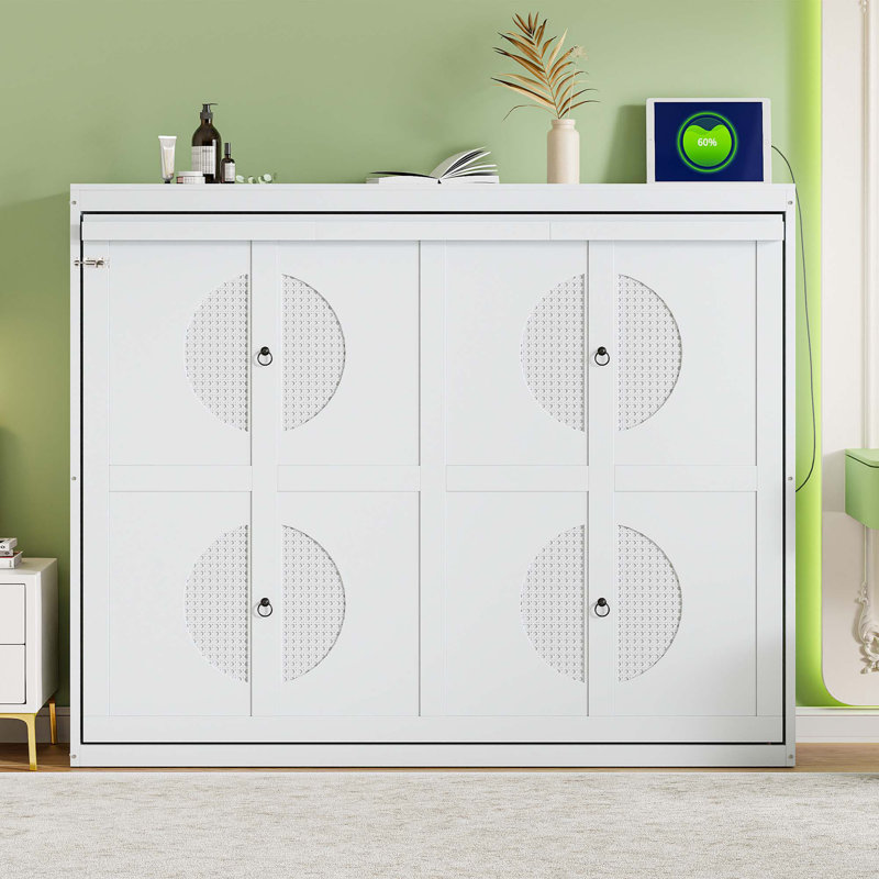 Multi-Functional Space-Saving Murphy Bed, Gray