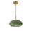 Luminaire suspendu vintage en verre vert