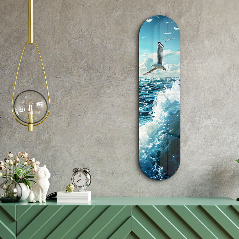 Peinture décorative en verre trempé