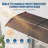 Brown 100x300cm Heavy-Duty Outdoor Door Awning Canopy with Polycarbonate Cover, Plastic Steel Brackets, All-Weather UV/Rain/Snow/Sun Protection-126708015