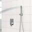 Dual Shower Head  10 Inch Wall Mounted Square Shower System With Roughin Valve,Chrome