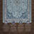 Emanuel Traditional Machine Woven Flatweave Light Blue and Blue Area Rug with Non Skid Backing -2059912802