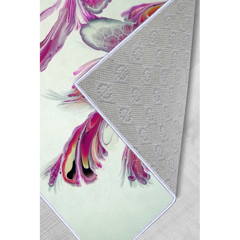 Premium Hall Carpet 3D Digital Print, 3.3 x 4.9 ft, 100% Polyester, 650 g/m², Pile Height: 0.3 in, Non-Slip PVC Dot Underside, Machine Washable, Ideal for Living Room & Entryway, Durable & Easy Care