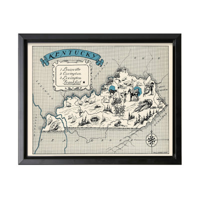 Carte illustrée du Kentucky