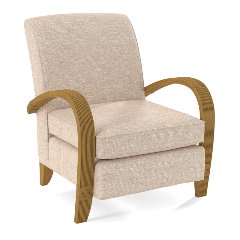 Vero Armchair, Honey, White Performance Fabric; 0851-94