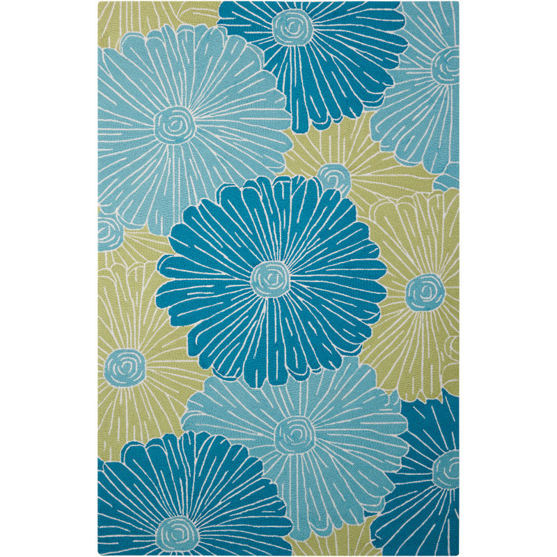 Asiha Floral Indoor Rug, Rectangle 5' x 7'6"
