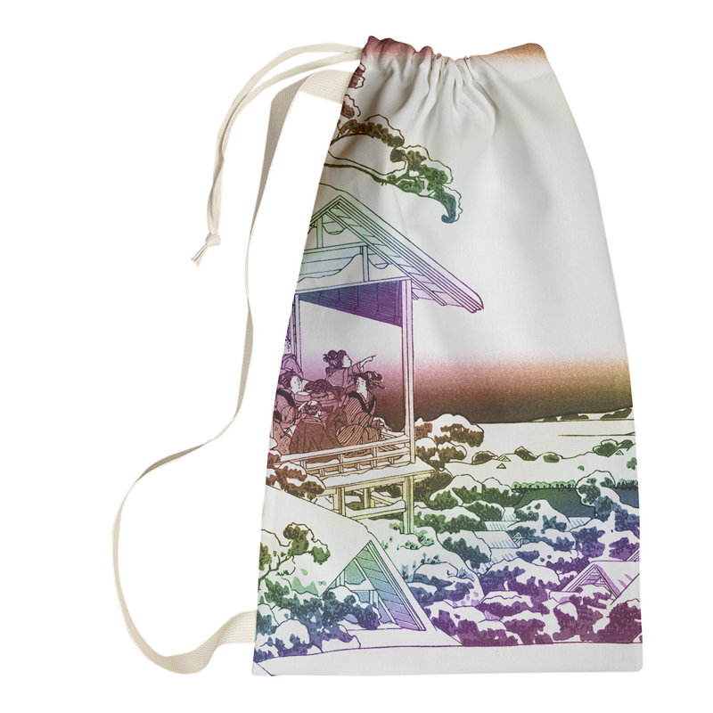 Hague Fabric Laundry Bag with Handles, Small ( 64" H x 20" W x 1.5" D), Pink