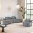 110" W Modern Curved Sectional Sofa Couch 2-Seater Split Corduroy Sofa with Pillows, No Assembly Required-1120424276