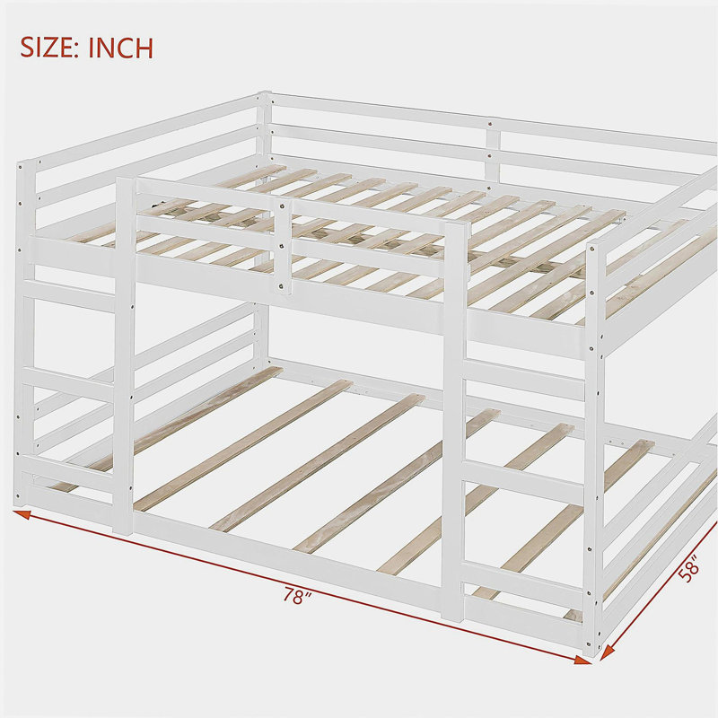 Lit mezzanine double avec échelle