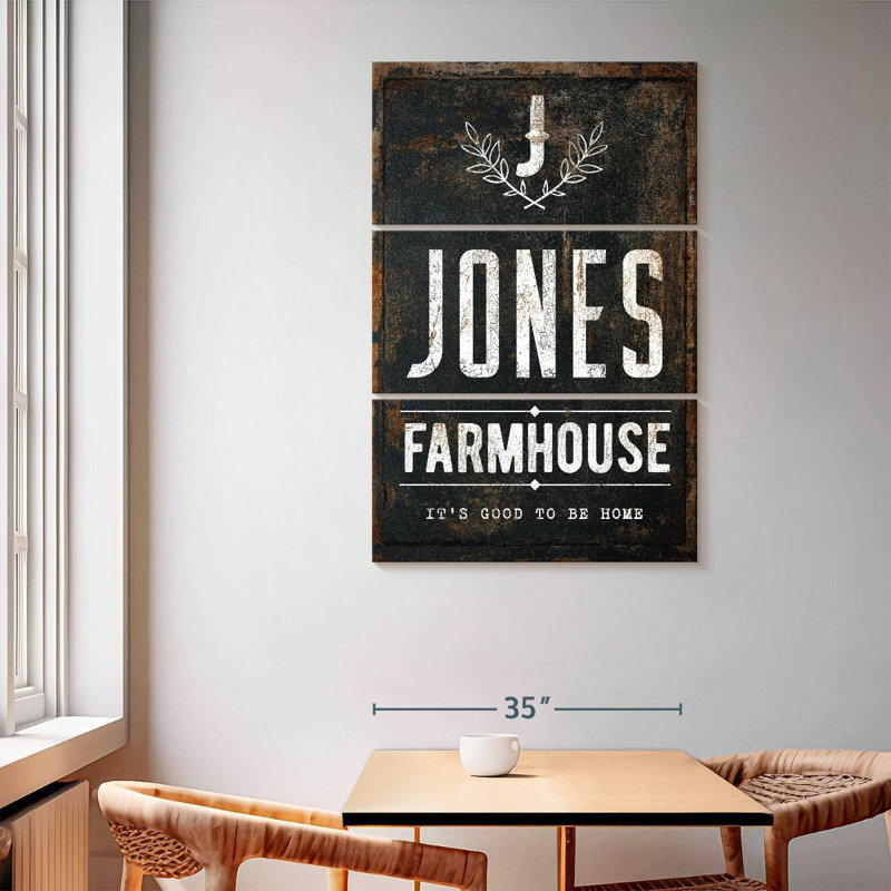 Kema Jones Farmhouse Wall Sign, 65" H x 42" W