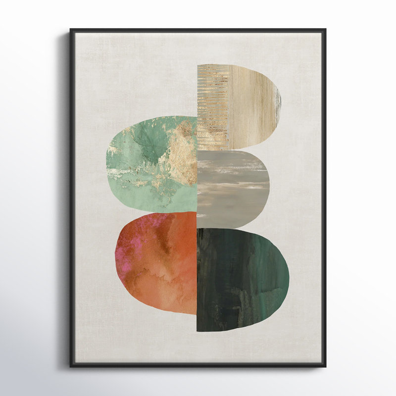Evolving Energy I - Painting Print, Picture Framed Canvas, 25.5" H x 19.5" W, Espresso