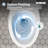 HOROW 1.28 Gallons GPF Elongated Chair Height Floor Mounted Two-Piece Toilet (Seat Included)