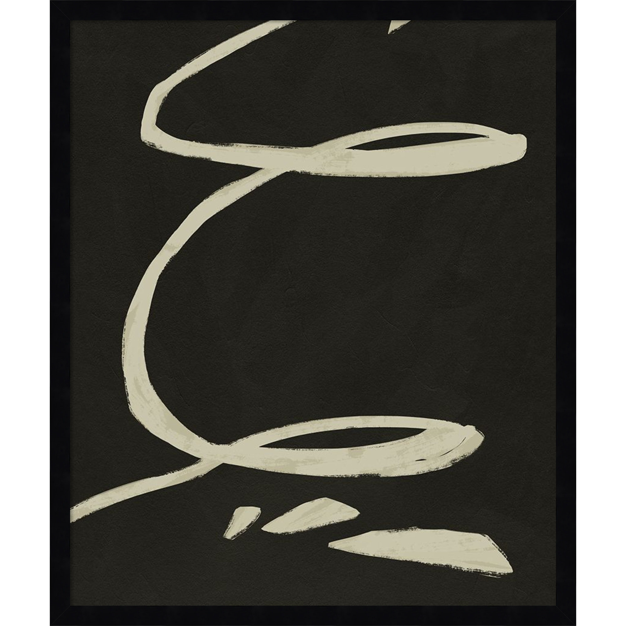 Neutral Spring III by Jacob Green, Black, 25" H x 21" W x 1" D