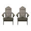 Chaise Adirondack pliable en bois massif Lilwenn-71034667