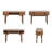 51'' Wood Writing Desk with Pre-Assembled Top, Makeup Vanity Desk with Storage and Sliding Doors - Narrow Computer and Work Table for Home Office, Brown Dressing Table for Bedroom (Walnut)-916603438