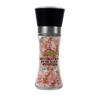 Himalayan Chef Organic Black Pepper Refillable Glass Grinders, 6.40 Ounces