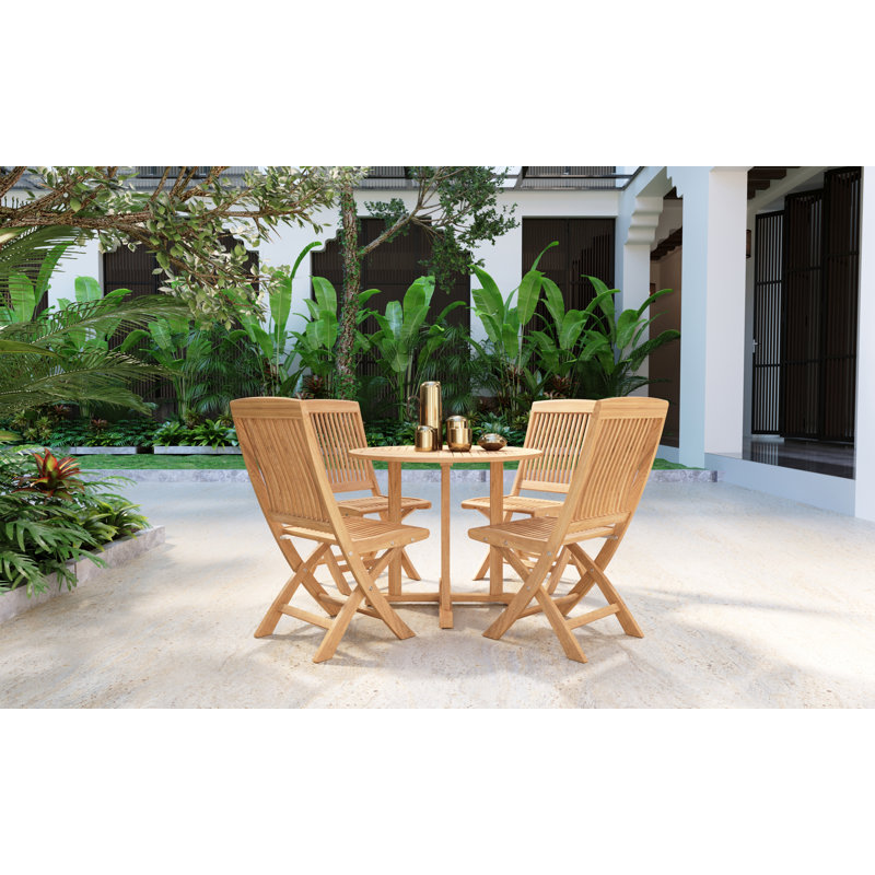 Folding Teak Patio Dining Chair