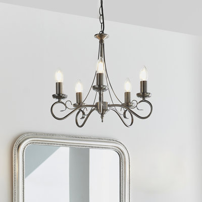 Bannister 5 - Light Candle Style Chandelier