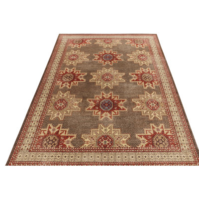 Distressed Homage Wool Geometric Area Rug
