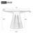Ignotas Round 46.52'',Dining table,Kitchen table,Pedestal dining table with wood frame-123606241