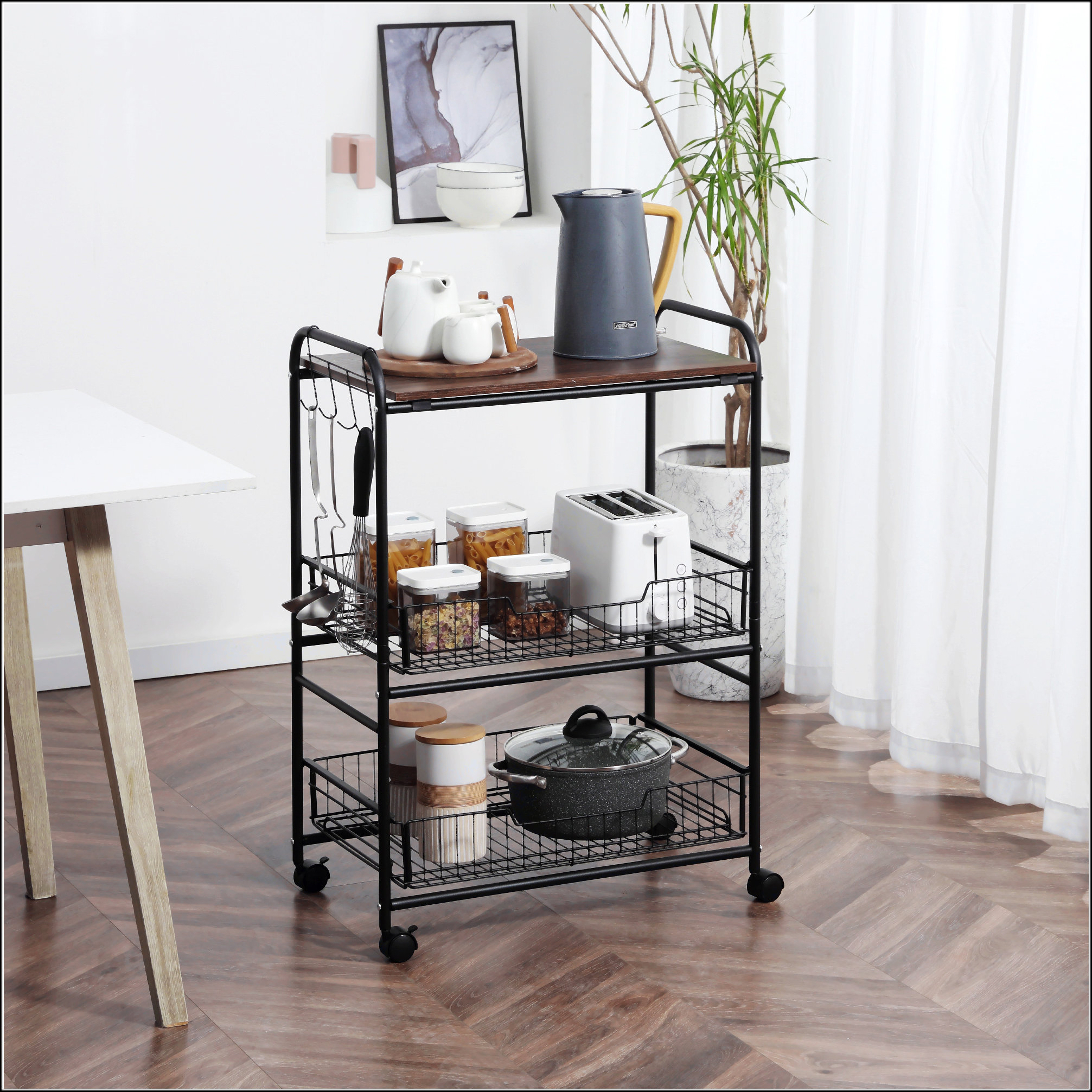 HomeStyles 3-Tier Rolling Cart main image 0