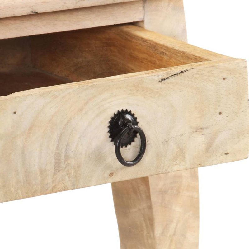 Aadhithya Solid Wood End Table, Light Brown