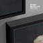 Nuage «Moody Black Modern Minimalist Neutral Artwork» - très grande impression sur toile encadrée-98126576-98126578