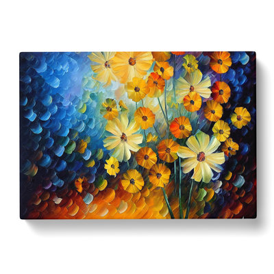 Painted Wildflowers Vol.3 Abstract - Wrapped Canvas