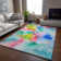Premium Machine Washable Cerrito AMF526 Blue Rug