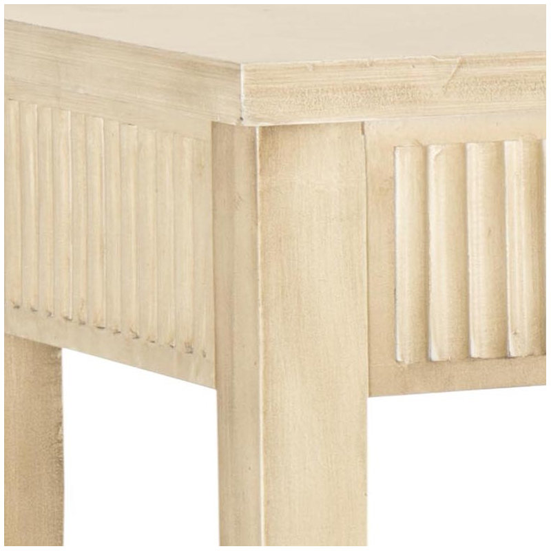 Console 43,25 po, Blanc délavé, Blanc délavé