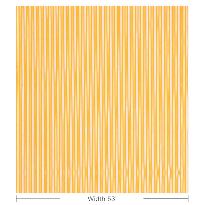 Normant Checks and Stripes II Selune 100% Cotton Performance Fabric, Yellow