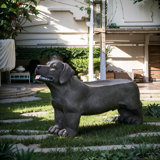 MGO Dog Bench, Outdoor Use, Matte Black, No Assembly Needed