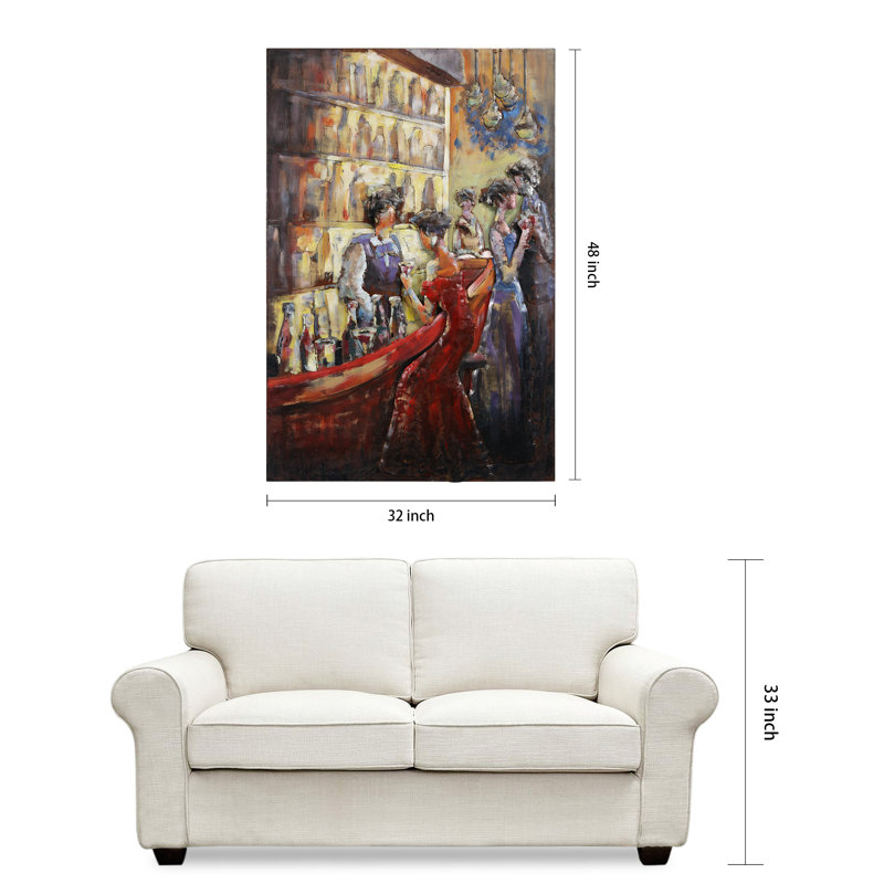 Handmade People Wall Decor on Metal