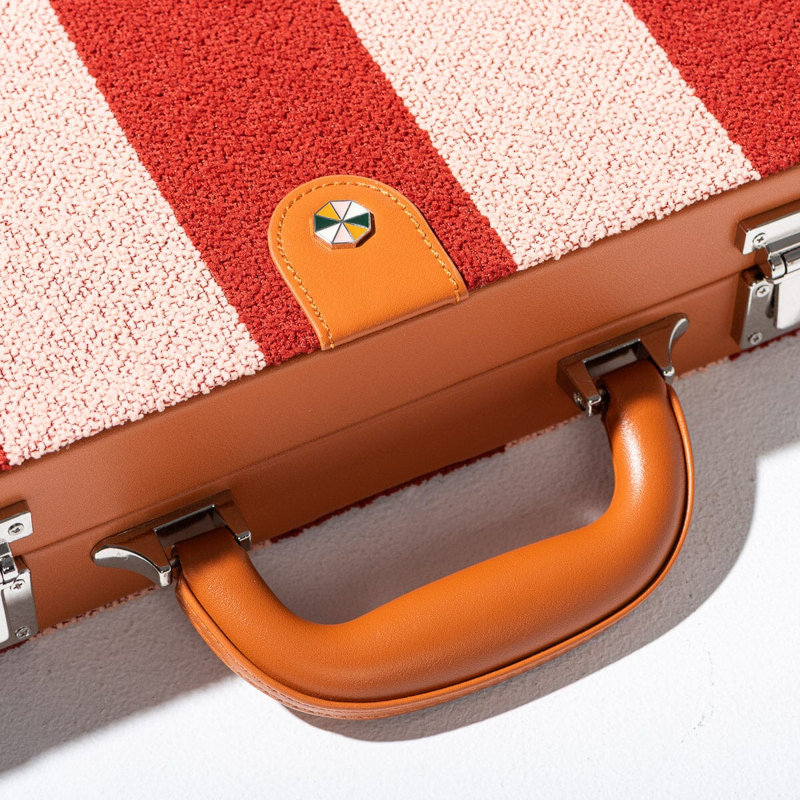 Jeu de backgammon - Rayures terracotta Terry