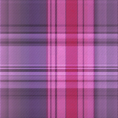 Tapis mauve à motif écossais en laine