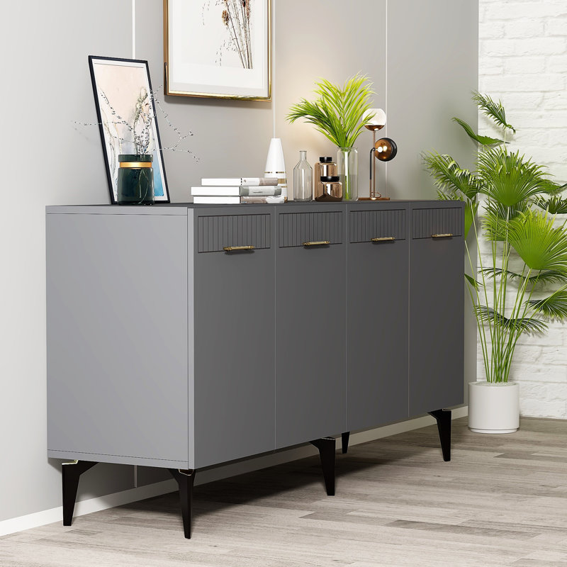 Olivia 80cm Sideboard, Anthracite