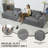106" Sleeper Sofa,  2 In 1 Pull Out Couch Bed  ,Convertible Sofa Bed-  L-Shaped Sectional Couch For Living Room-952529372