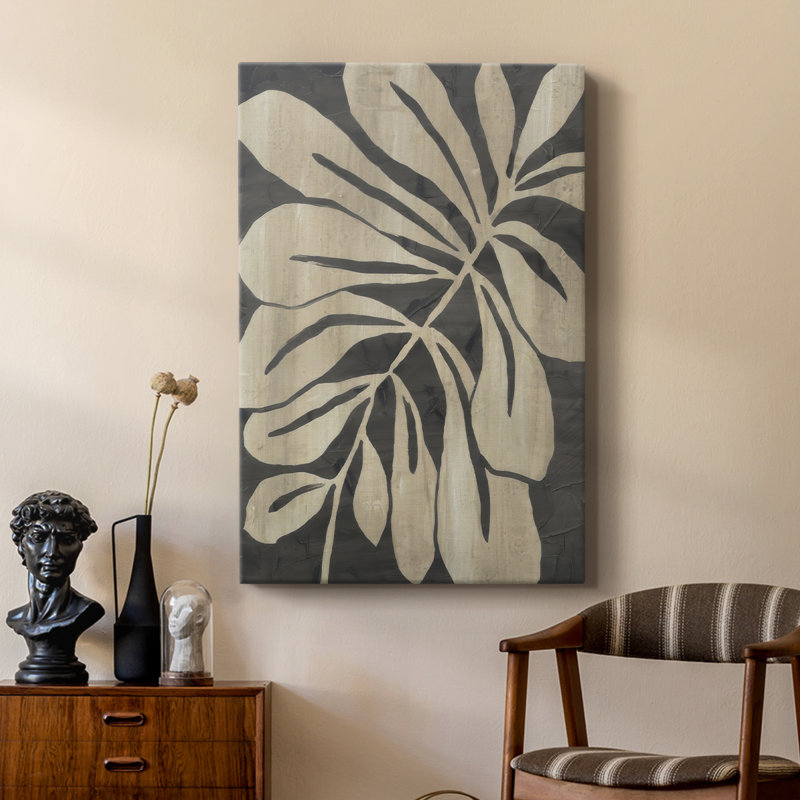 Fossile Bold Leaf II - galerie Cavas sur mesure, H 36 po x l 24 po
