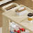3-Tier Kitchen Storage Cart,Multifunction Utility Rolling Storage Organizer
