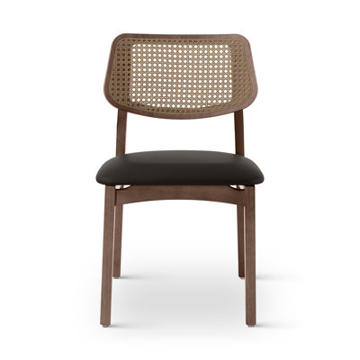 Ena Modern Brazilian - Beth - Cane Side Chair - Seat - Frame - Webbing