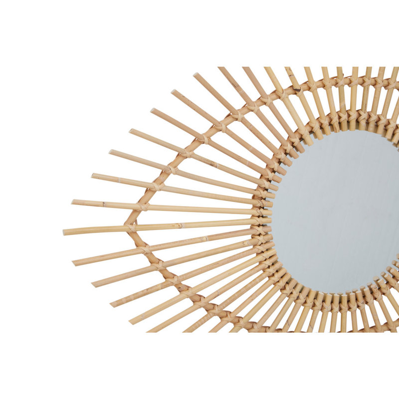 Beneduce Rattan Flat Wall Mirror