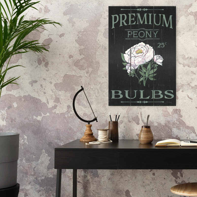 Pivoine avec pivoines, H 24 po x l 16 po