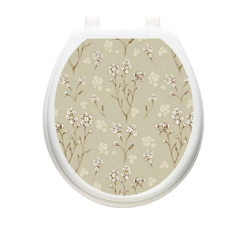 Adhésif décoratif pour siège de toilette Classic, Rond