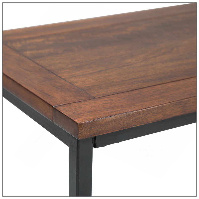 Skyler - Console de canapé - Brun cognac foncé