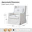 Fauteuil décoratif pivotant avec coussin lombaire l 29,5 po Claudio-815722979-815590145
