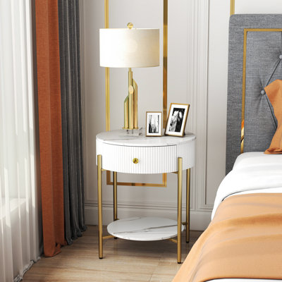 Woodville Side Table with Storage