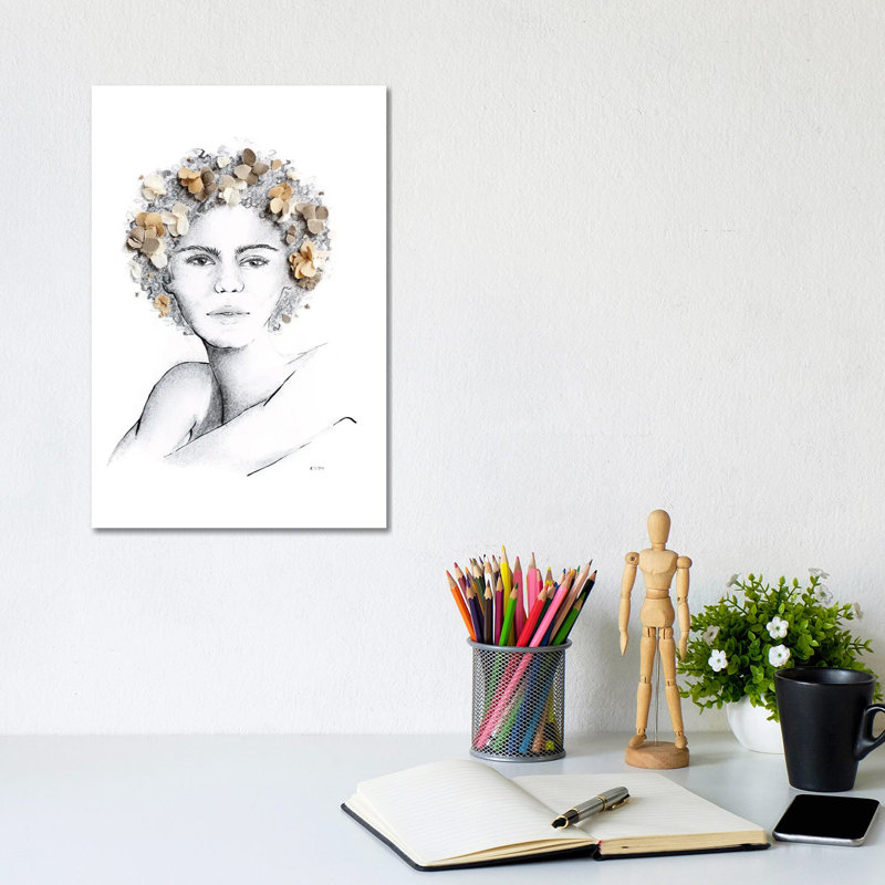 Flower Child 1 Piece Wrapped Canvas Painting, 20.32 cm H x 30.48 cm W