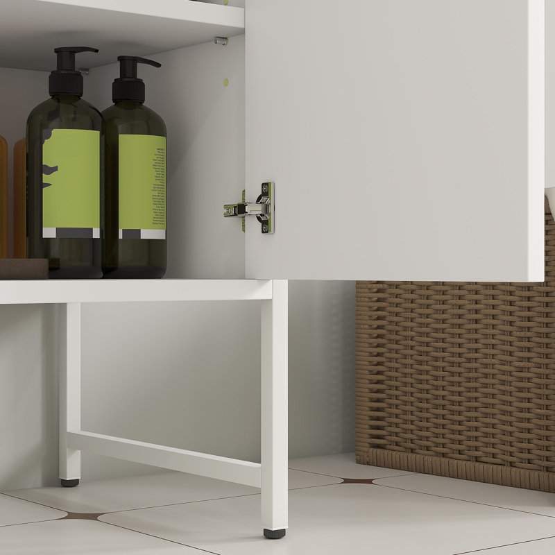 Manufactured Wood,Steel Freestanding Under Sink Cabinet