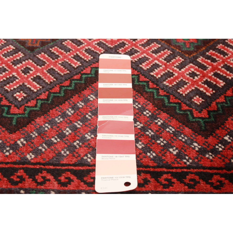 Tapis rouge Teimani 2 pi 11 po x 5 pi 3 po